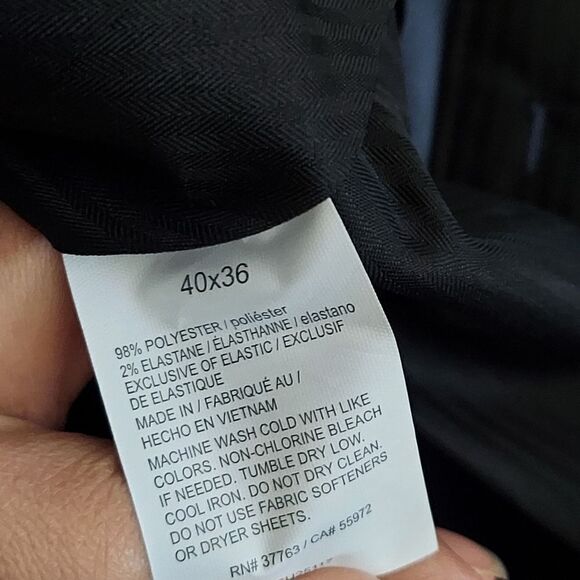 NWT Savane Dress Pants Expandable Waist Vintage Indigo Straight Fit Mens 40 x 36 - Picture 3 of 12